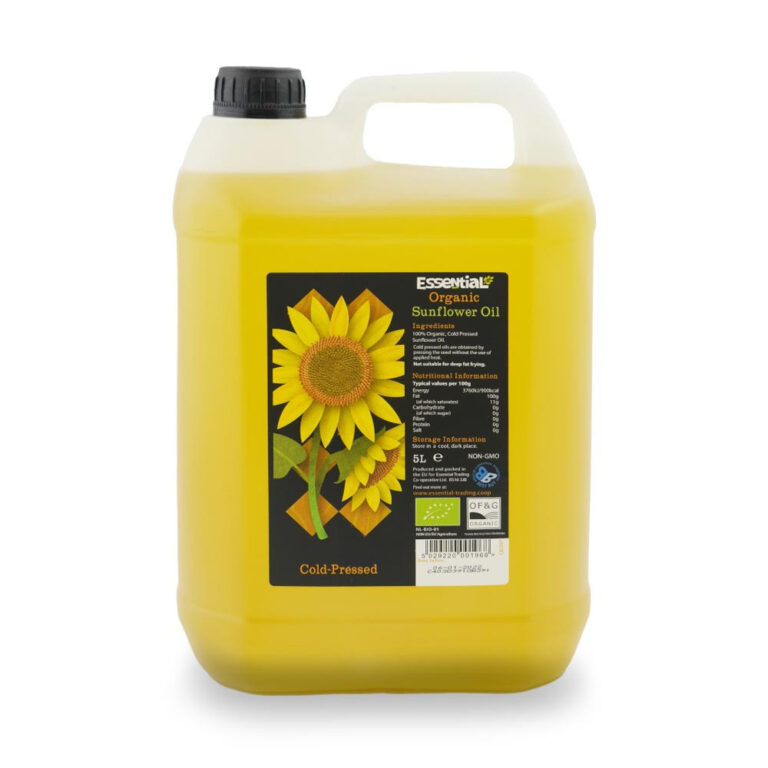 4.5 lt organic cold-pressed sunflower oil